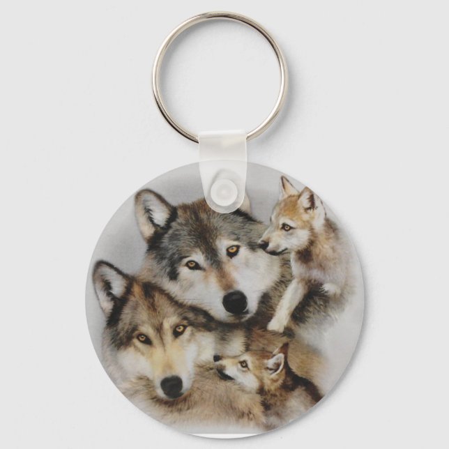 Porte-clés pack de loups (Recto)