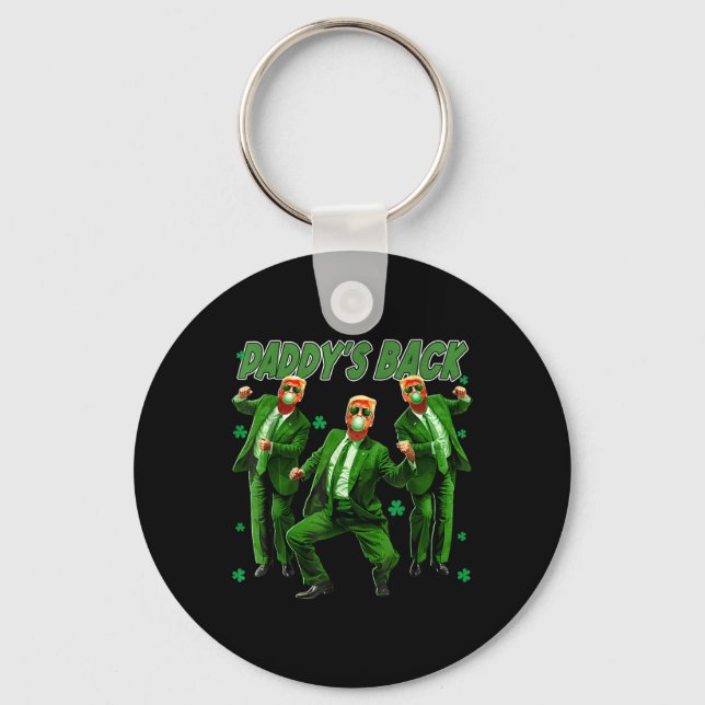 Porte-clés Paddle Back Funny Trump Jour de la Saint Patrick I (Recto)