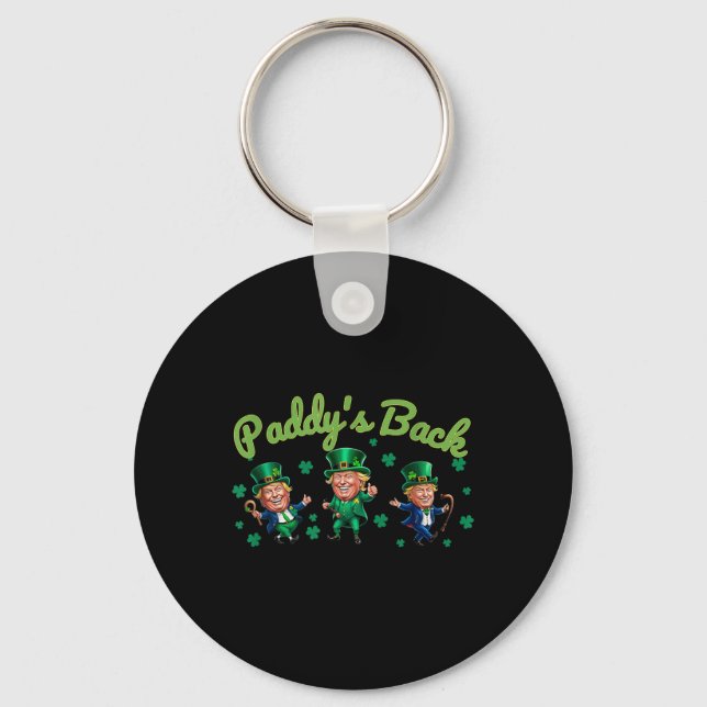Porte-clés Paddle Back Funny Trump Jour de la Saint Patrick I (Recto)