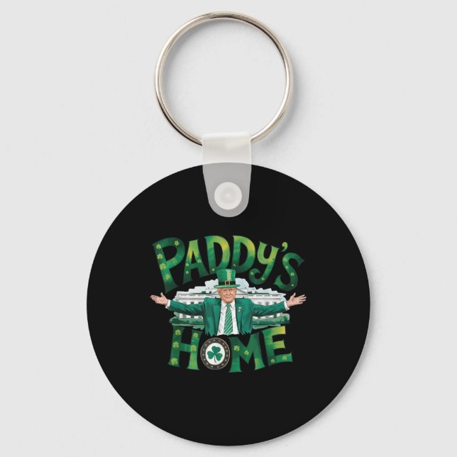 Porte-clés Paddy Home Trump Funny Jour de la Saint Patrick Sh (Recto)