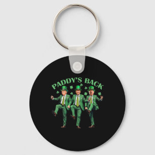 Porte-clés Paddy's Back Jour de la Saint Patrick Danser Trump