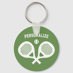 Porte-clés Padel rond tennis porte - clé cadeau lecteur et ve