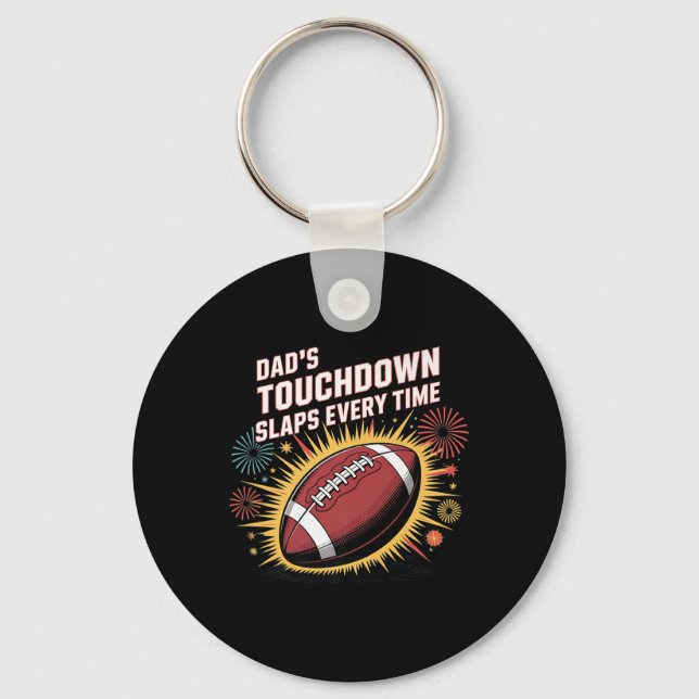Porte-clés Pads Touchdown Slaps partout, Cool Sigma Footbal (Recto)