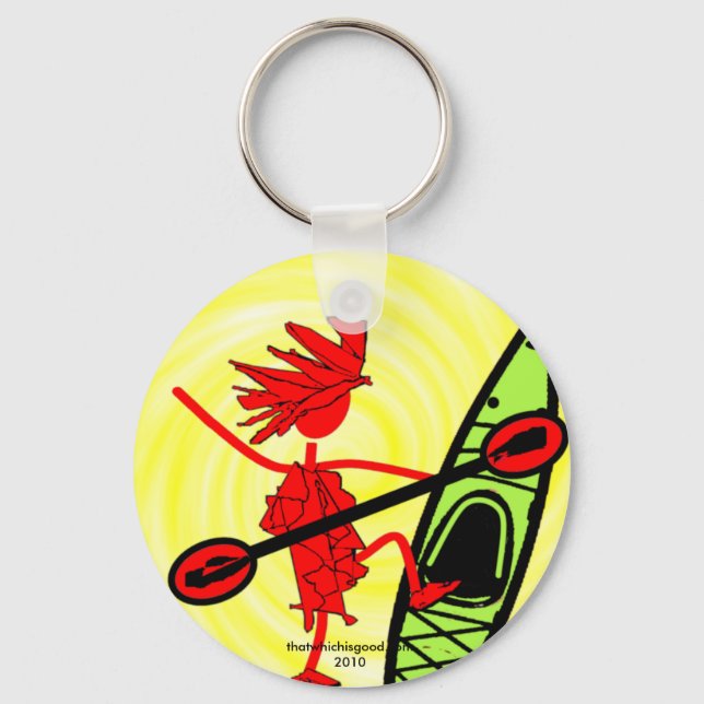 Porte-clés Pagaies bien avec d'autres (Recto)