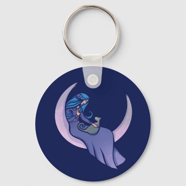 Porte-clés Pagan moon Goddess MoonChild  (Recto)