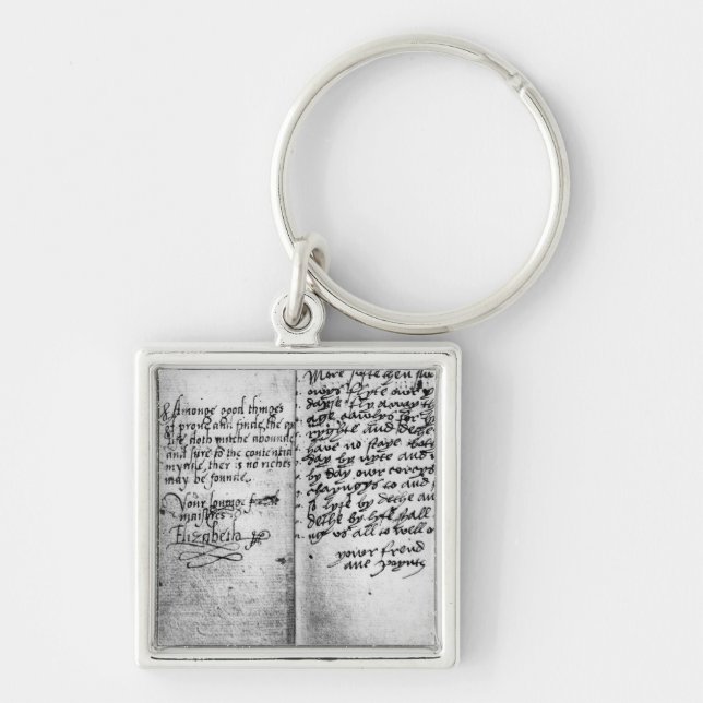 Porte-clés Page de manuscrit (Devant)