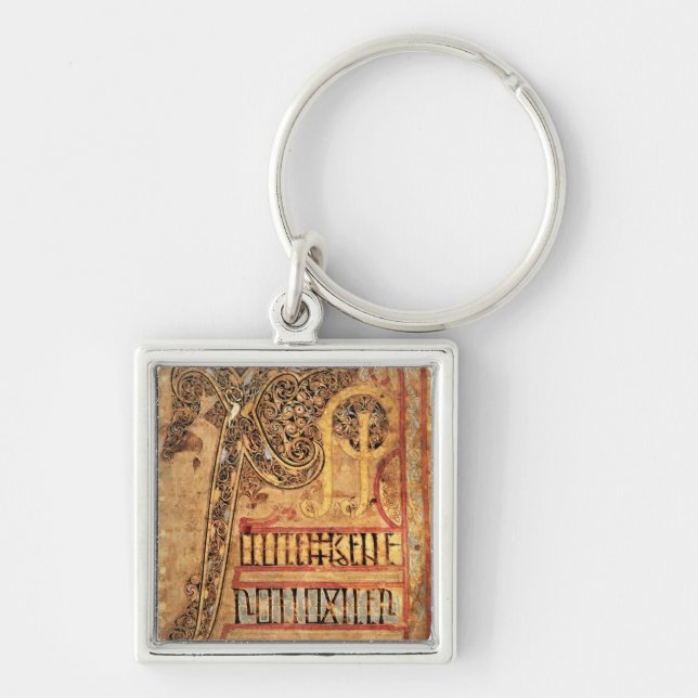 Porte-clés Page initiale des évangiles de Lichfield, c.720 (Devant)