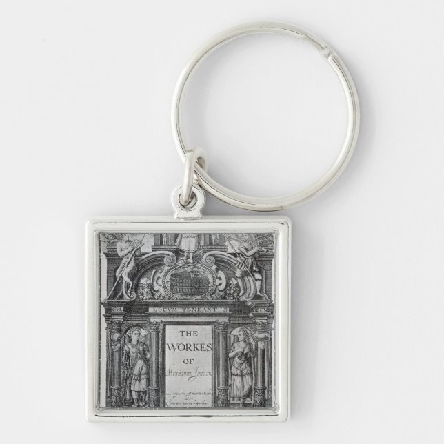 Porte-clés Page titre 'aux travaux de Benjamin Jonson (Devant)