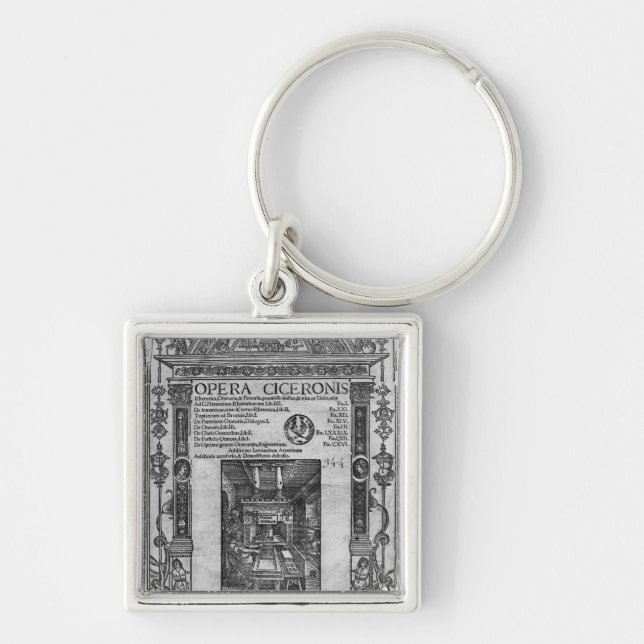 Porte-clés Page titre de "opéra Ciceronis", éditée 1520 (Devant)