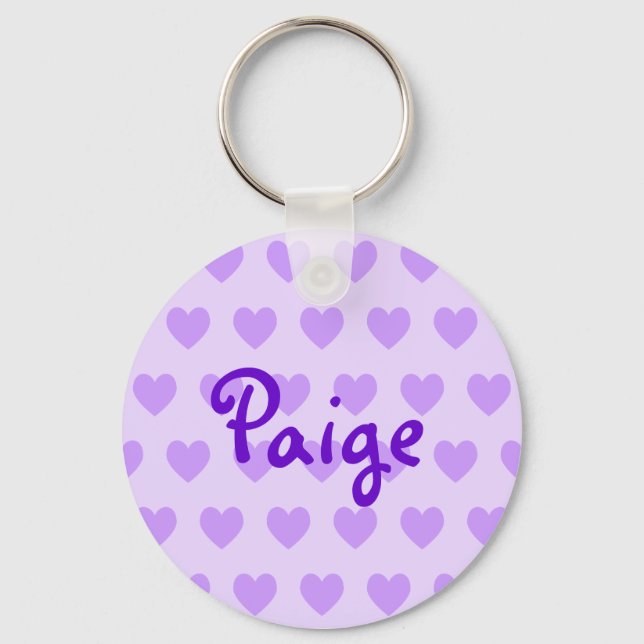 Porte-clés Paige en violet (Recto)