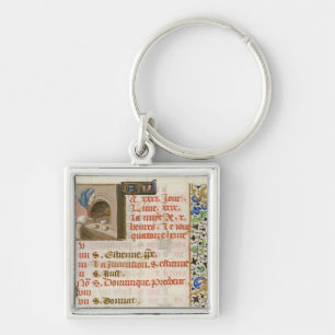 Porte-clés Pain de cuisson, d'un livre des heures