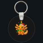 Porte-clés Pain d'épices Homme Axolotl Santa Hat sapin de Noë<br><div class="desc">Pain d'épices Homme Axolotl Santa Hat sapin de Noël</div>
