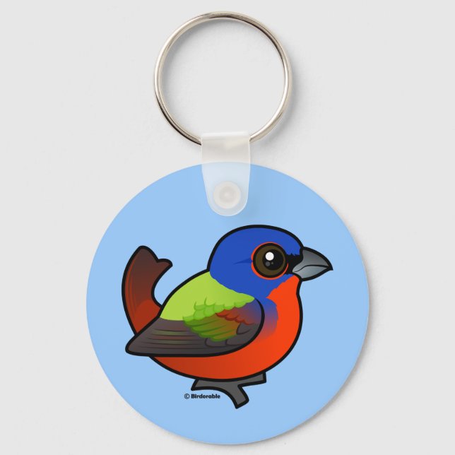 Porte-clés Painted Bunting (Recto)
