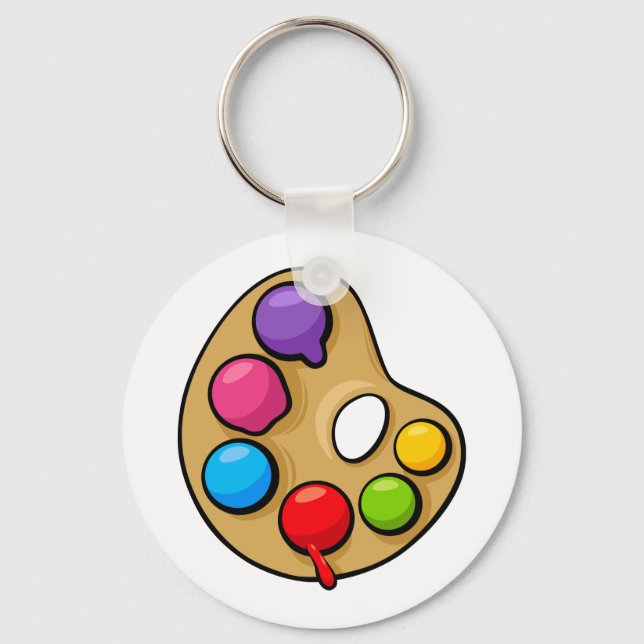 Porte-clés Painters Art Palette Artist Paint Keychain (Recto)