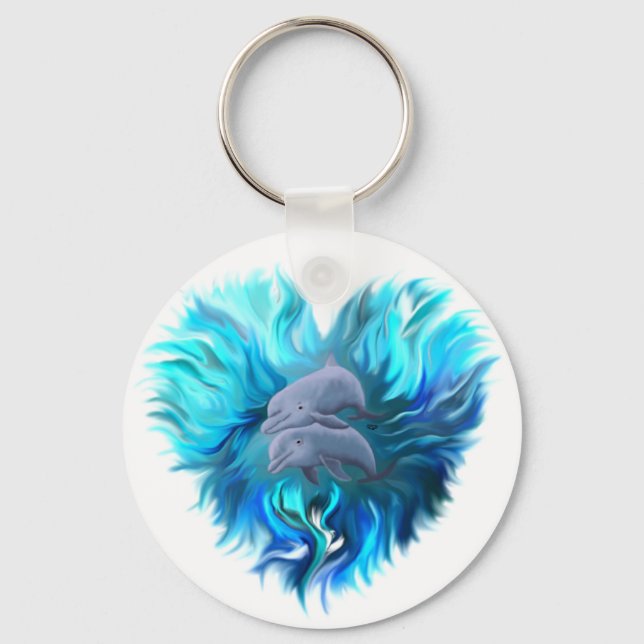 Porte-clés Paire de dauphins (Recto)