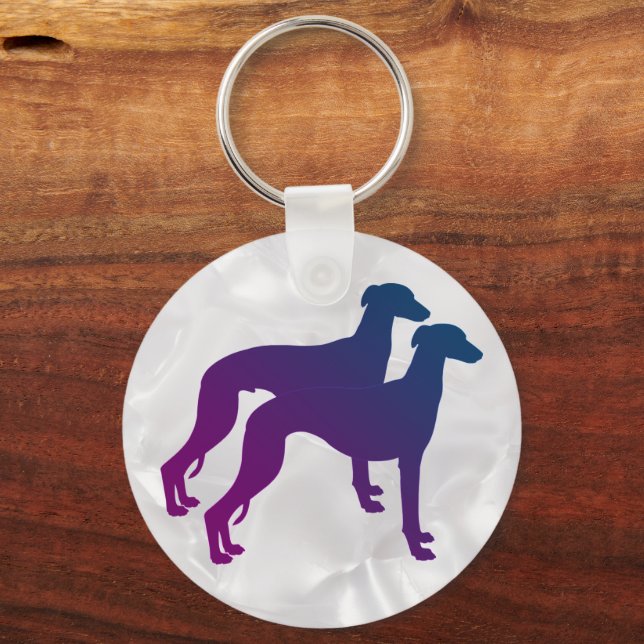 Porte-clés Paire de Whippet  (Recto)