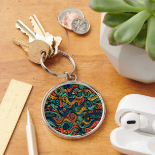 Porte-clés Paisley haché