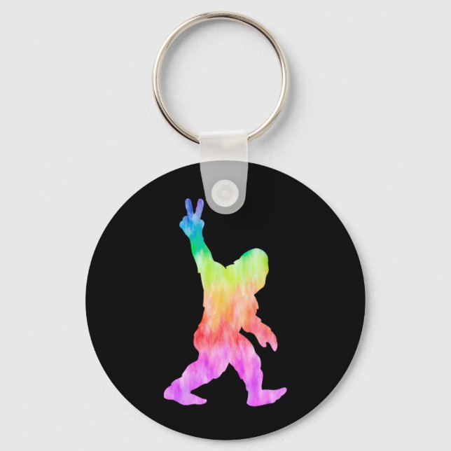 Porte-clés Paix Amour Bigfoot (Recto)