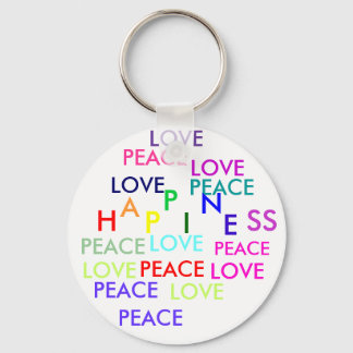 PORTE-CLÉS PAIX, AMOUR, PAIX, PAIX, PAIX, PAIX, AMOUR,...