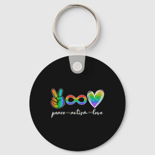 Porte-clés Paix Autisme Aimer Infinité Symbole Sensibilisatio