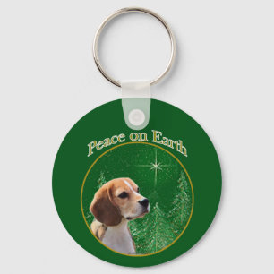 Porte-clés Paix beagle