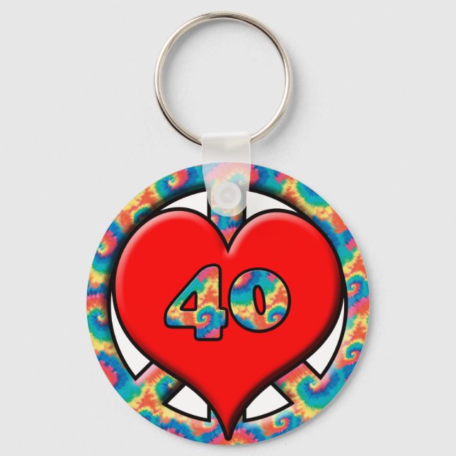 Porte-clés Paix, Coeur, 40 (Recto)