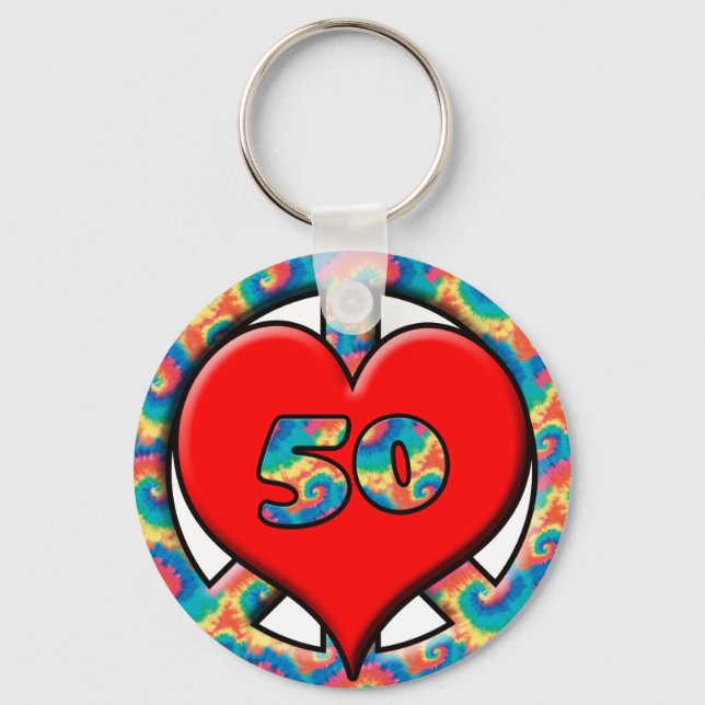 Porte-clés Paix, Coeur, 50 (Recto)