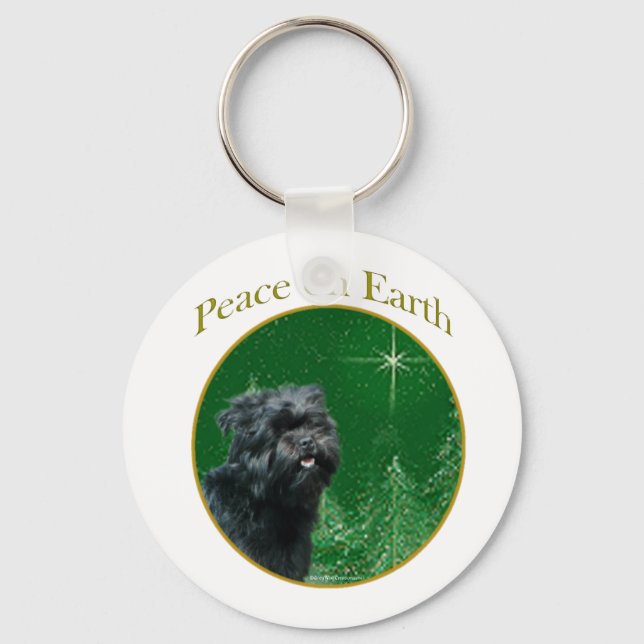 Porte-clés Paix d'Affenpinscher (Recto)