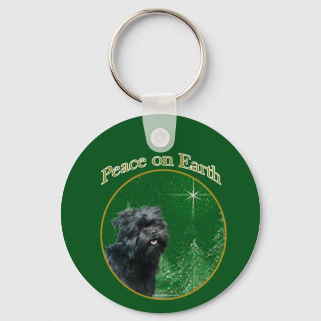 Porte-clés Paix d'Affenpinscher (Recto)