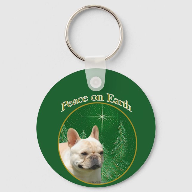 Porte-clés Paix des Bulldog français (Recto)