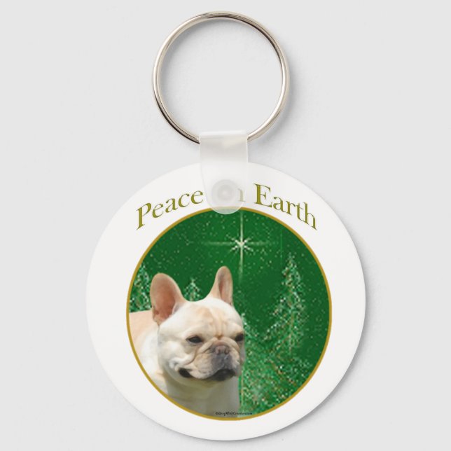 Porte-clés Paix des Bulldog français (Recto)