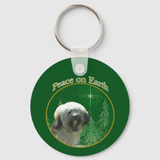 Porte-clés Paix du Terrier tibétain (Recto)