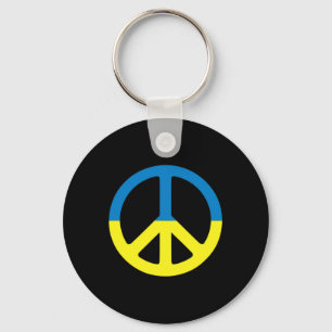 Porte-clés Paix en Ukraine. Solidarité avec l'Ukraine. Soutie