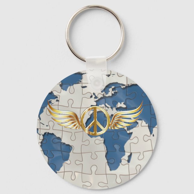 Porte-clés Paix mondiale (Recto)