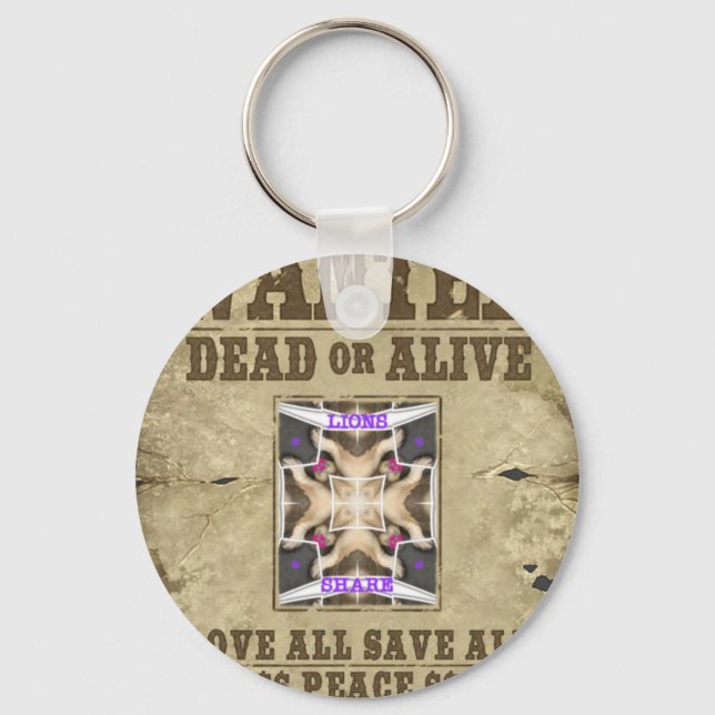 Porte-clés Paix Recherchée (Recto)