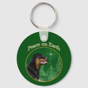 Porte-clés Paix Rottweiler
