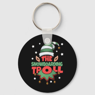 Porte-clés Pajama de Noël amusant pour le snowboard Troll - S