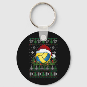 Porte-clés Pajamas de la famille Santa Hat de volley-ball lai