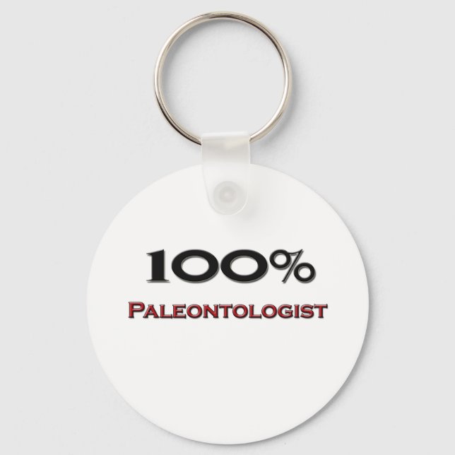 Porte-clés Paléontologue à 100 % (Recto)