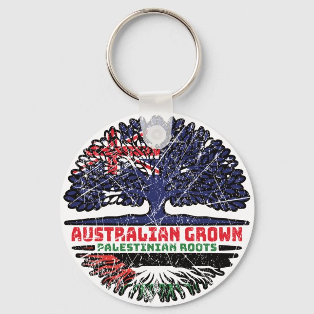 Porte-clés Palestine Australie arbre (Recto)