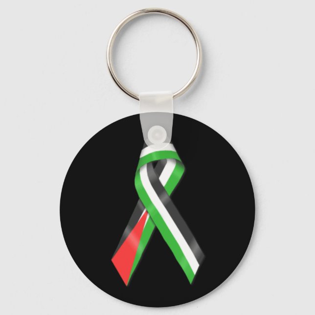 Porte-clés Palestine flag ribbon Keyring (Recto)