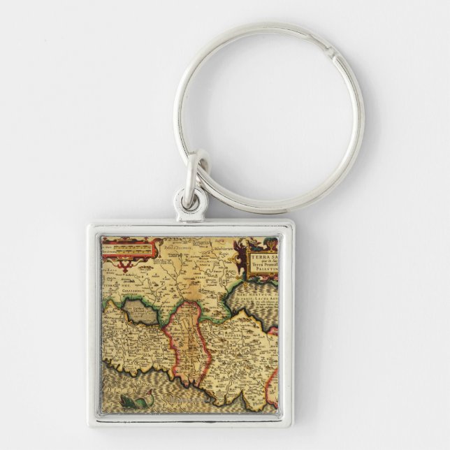 Porte-clés PalestineCarte panoramiquePalestine 5 (Devant)