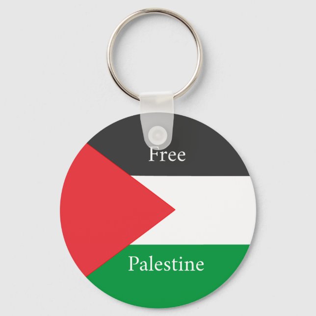 Porte-clés Palestinian flag Free Palestine customized (Recto)