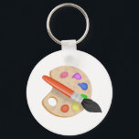Porte-clés Palette Artiste<br><div class="desc">Drawing of an Artist's</div>
