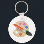 Porte-clés Palette Artiste<br><div class="desc">Drawing of an Artist's</div>