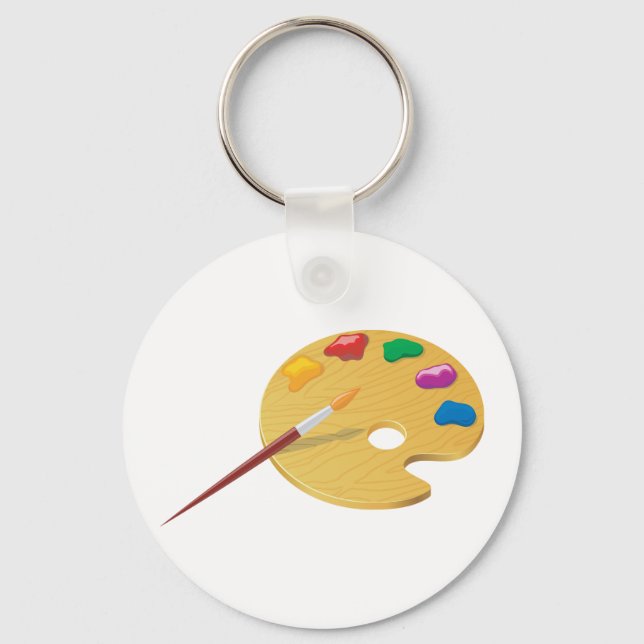 Porte-clés Palette de Peintre (Recto)