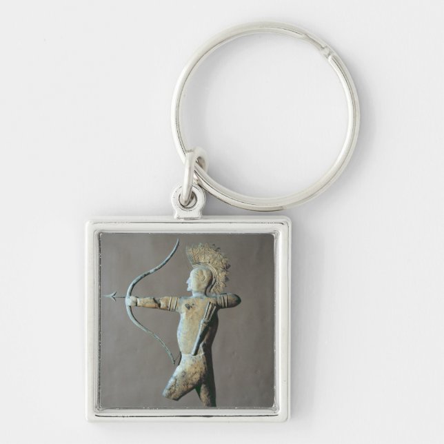 Porte-clés Palette de temps sous forme d'Indien d'Amerique (Devant)