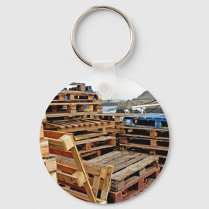 Porte-clés Palettes en bois sur le porte - clé de dock
