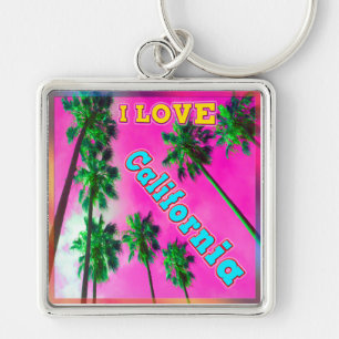 Porte-clés "Palm Sky : I LOVE California 3" Porte - clé