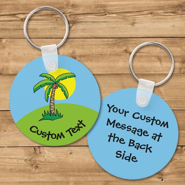 Porte-clés Palm Tree Cartoon Keychain (Créateur téléchargé)
